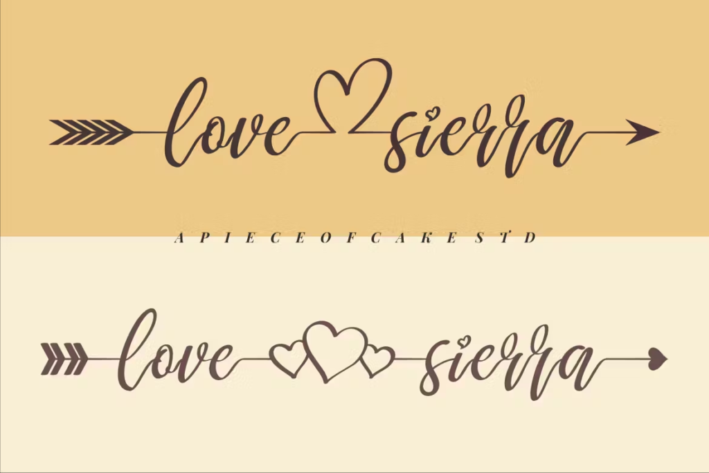 Love Sierra - A Wedding Font