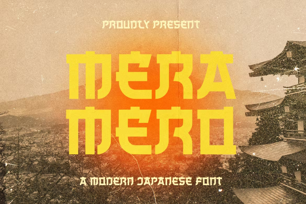 Mera Mero - A Modern Japanese Font