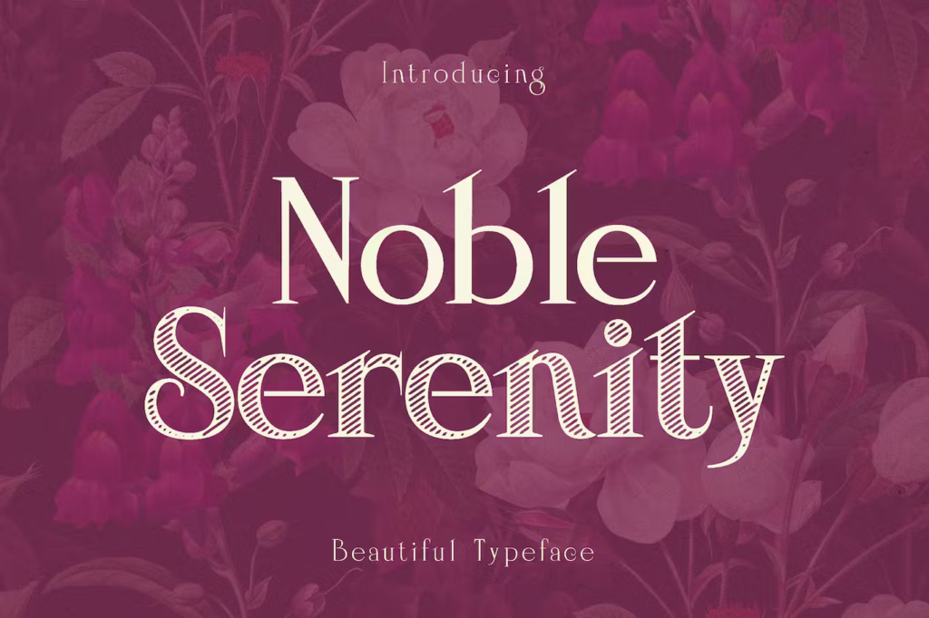 Noble Serenity - Elegant Wedding Typeface