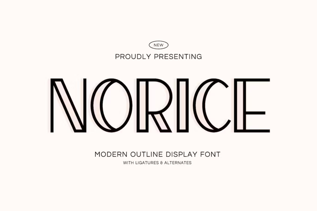 Norice - Thin Modern Font