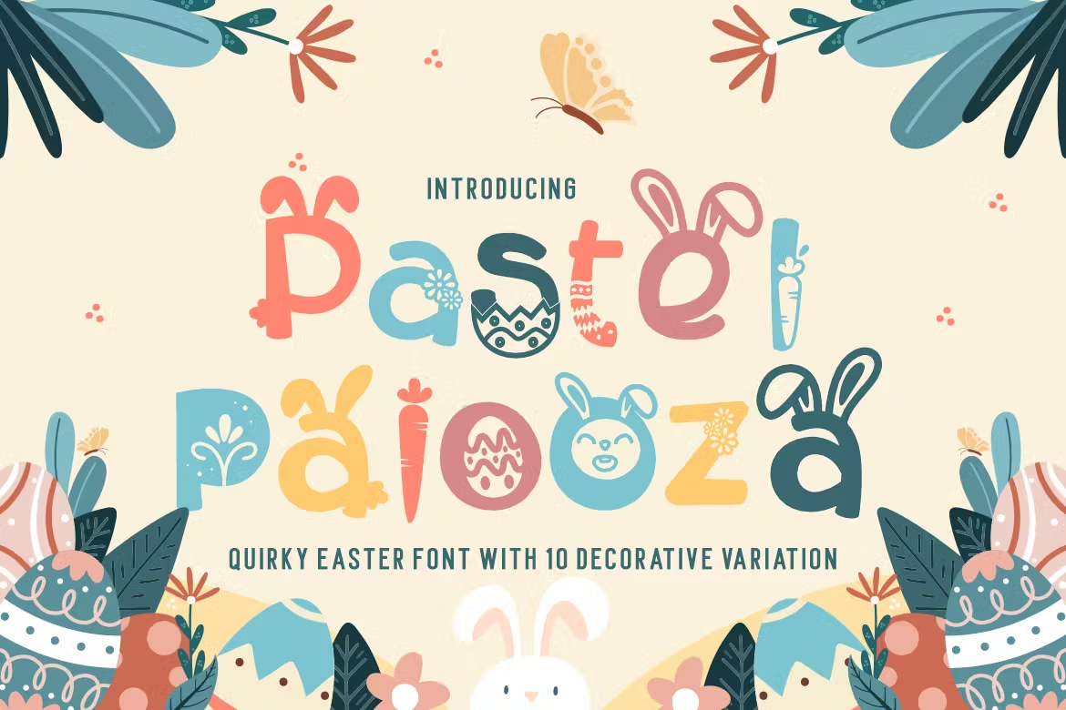 Pastel Palooza - Quirky Easter Display Font