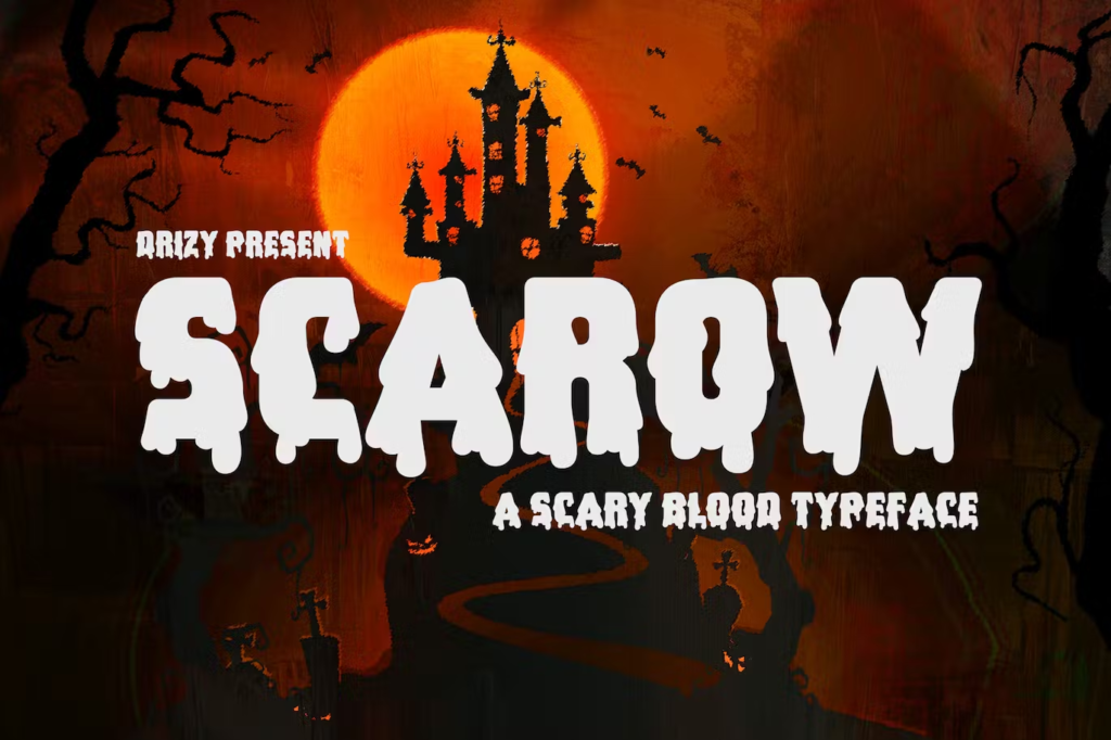 Scarow - Blood Dripping Fonts