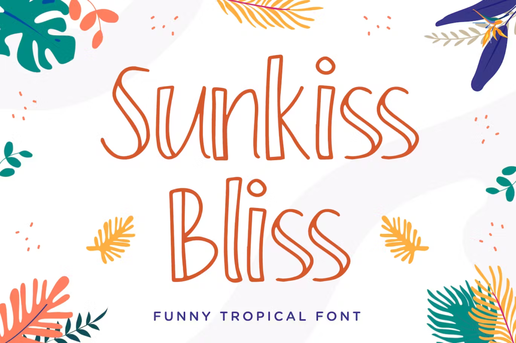 Sunkiss Bliss – Funny Tropical Font
