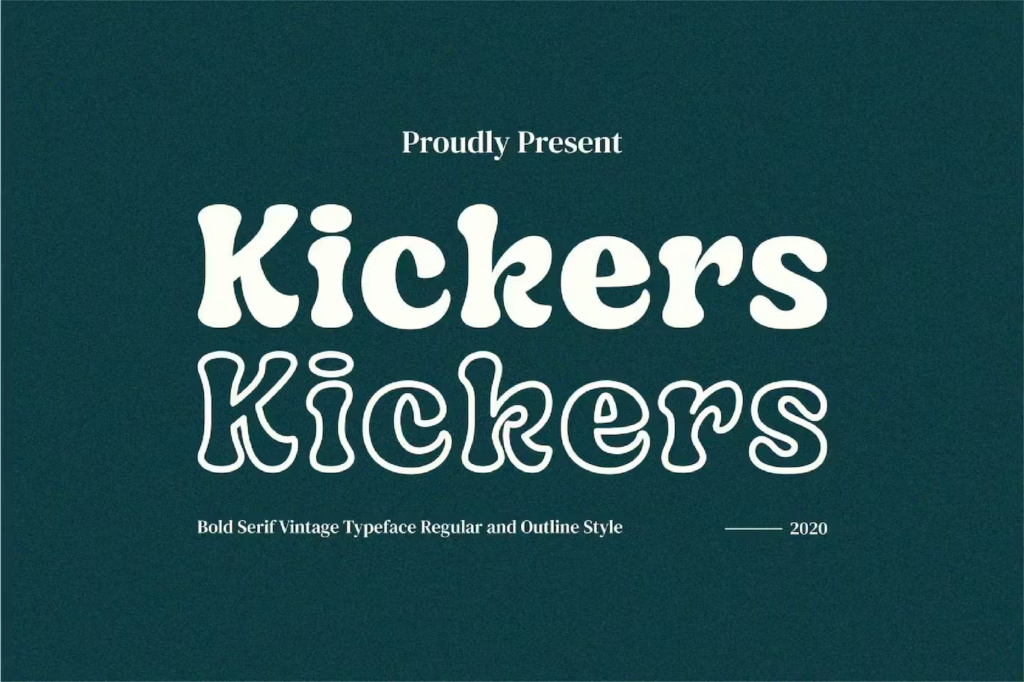 Vintage Modern Font - Kickers