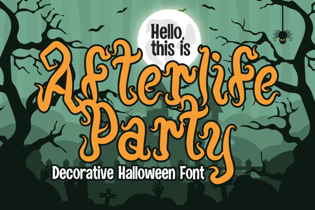 Afterlife Party - Halloween Font