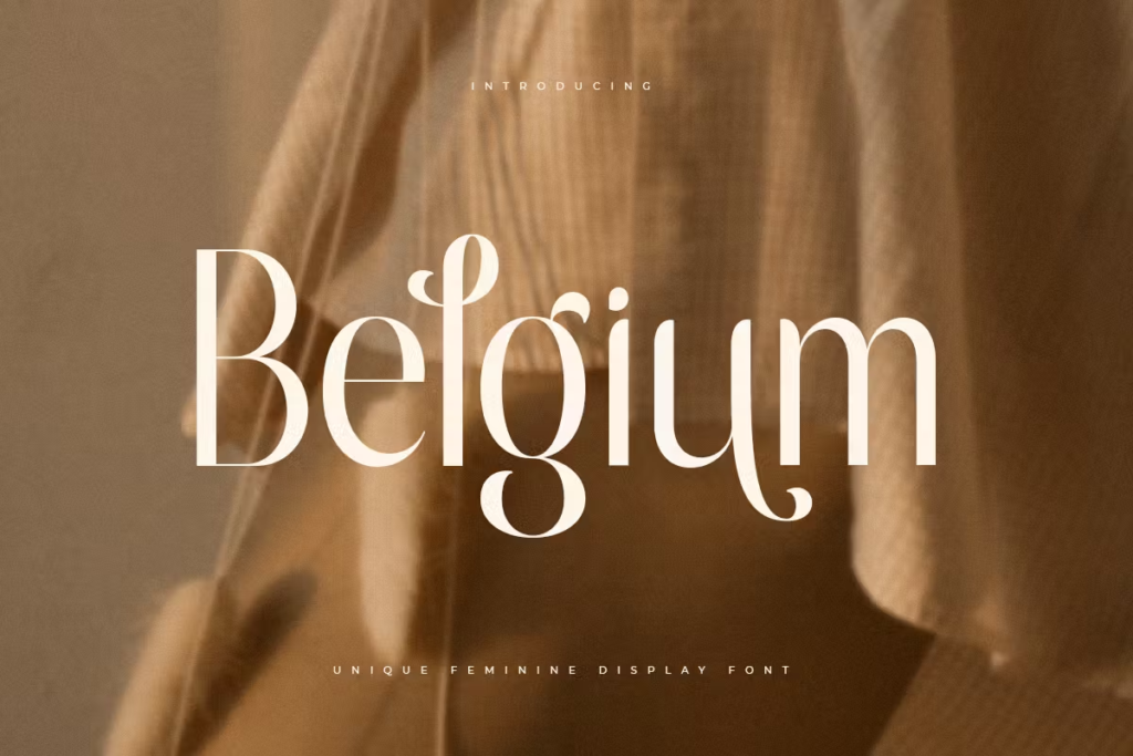 Belgium - Unique Feminine Display Font