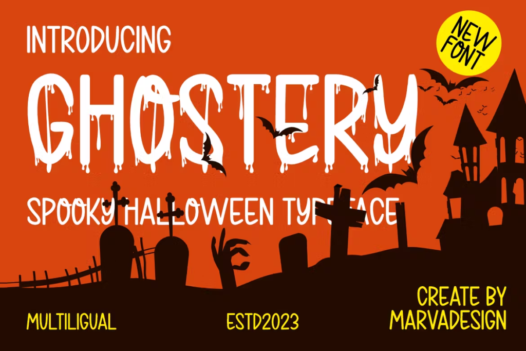 Ghostery - Modern Halloween Font