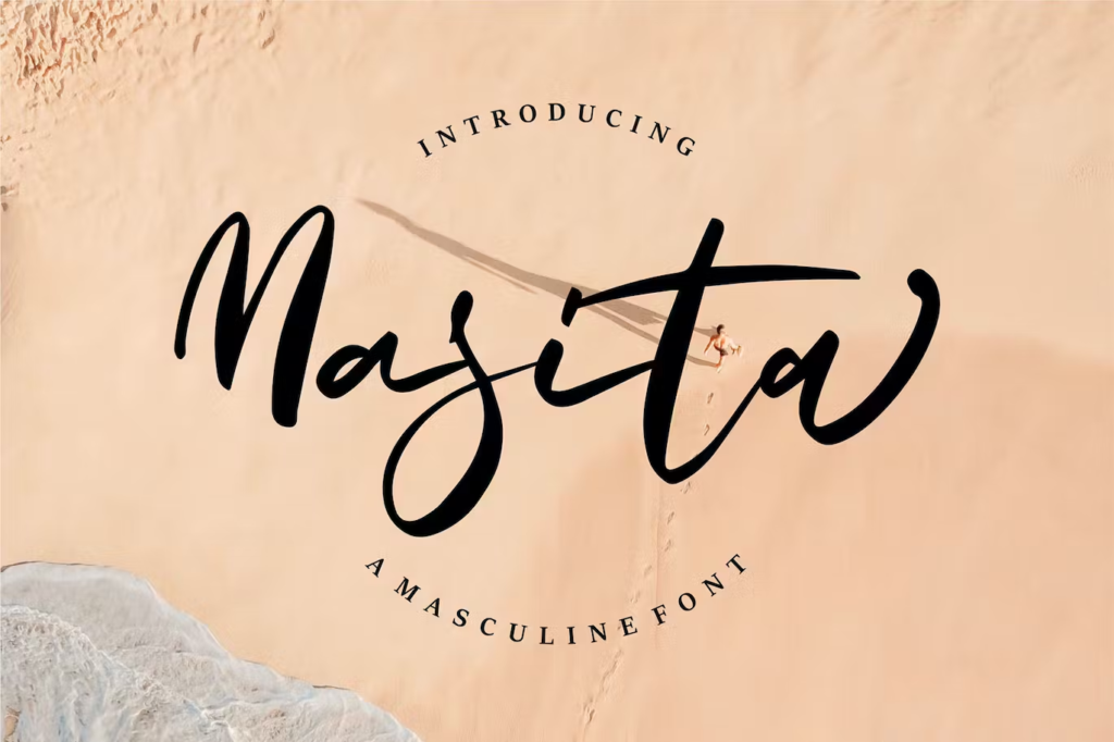 Masita - A Masculine Script Font