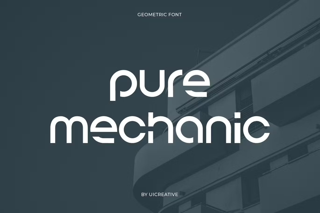 Pure Mechanic Futuristic Sans Serif Font