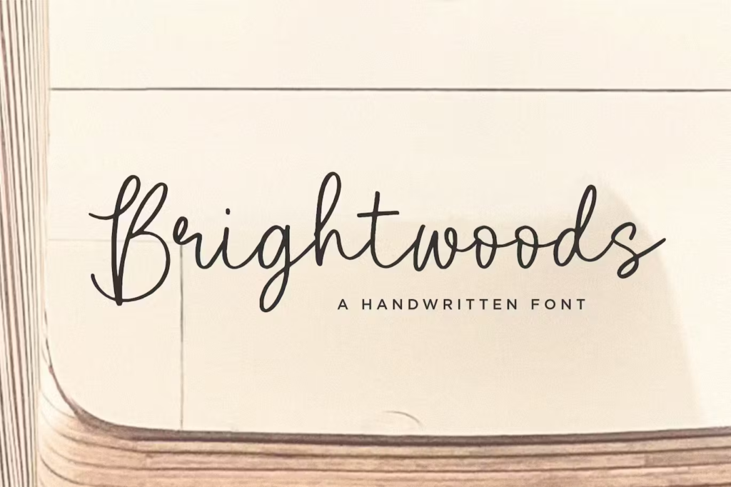 Brightwoods Script Font