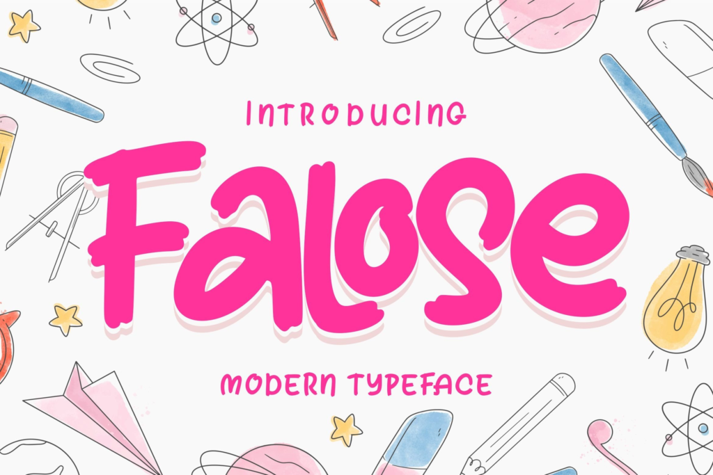 Falose - Fun Modern Typeface Font