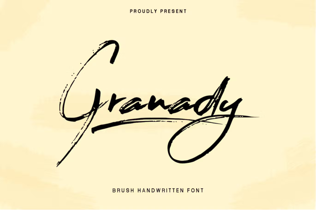 Granady Handwriting Brush Font
