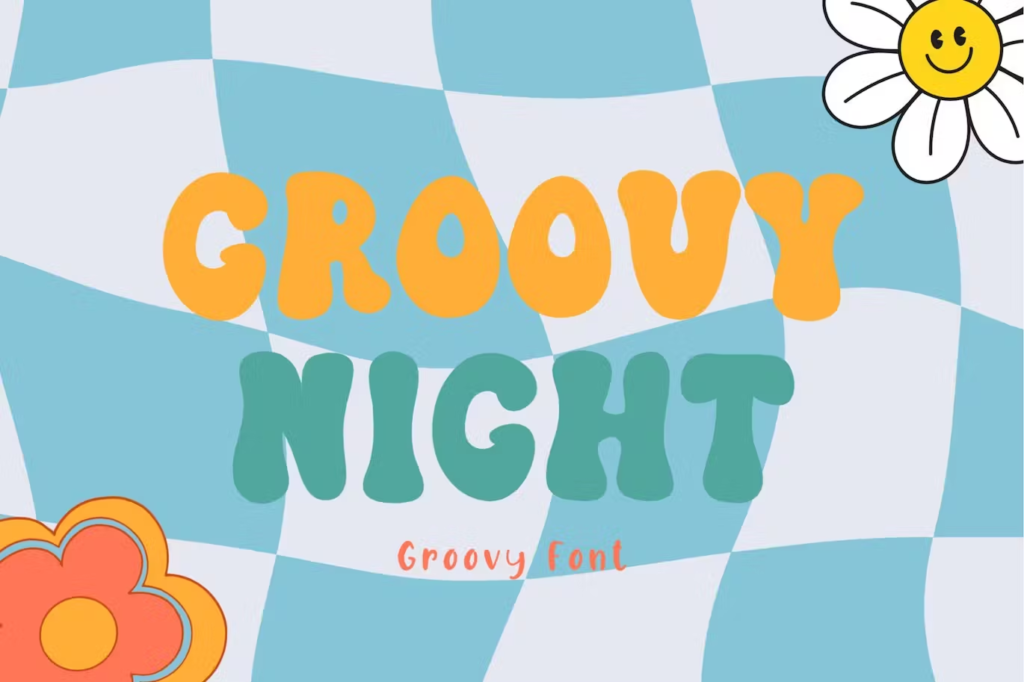 Groovy Night, groovy fonts