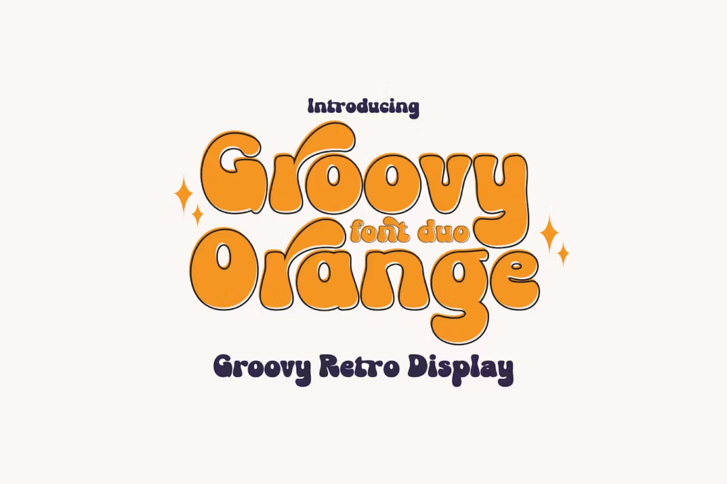 Groovy Orange - Groovy Retro