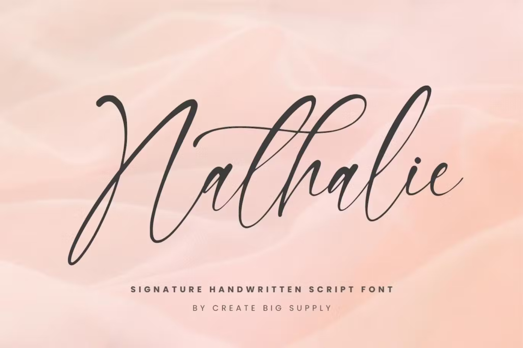 Nathalie Handwriting Script Signature Font