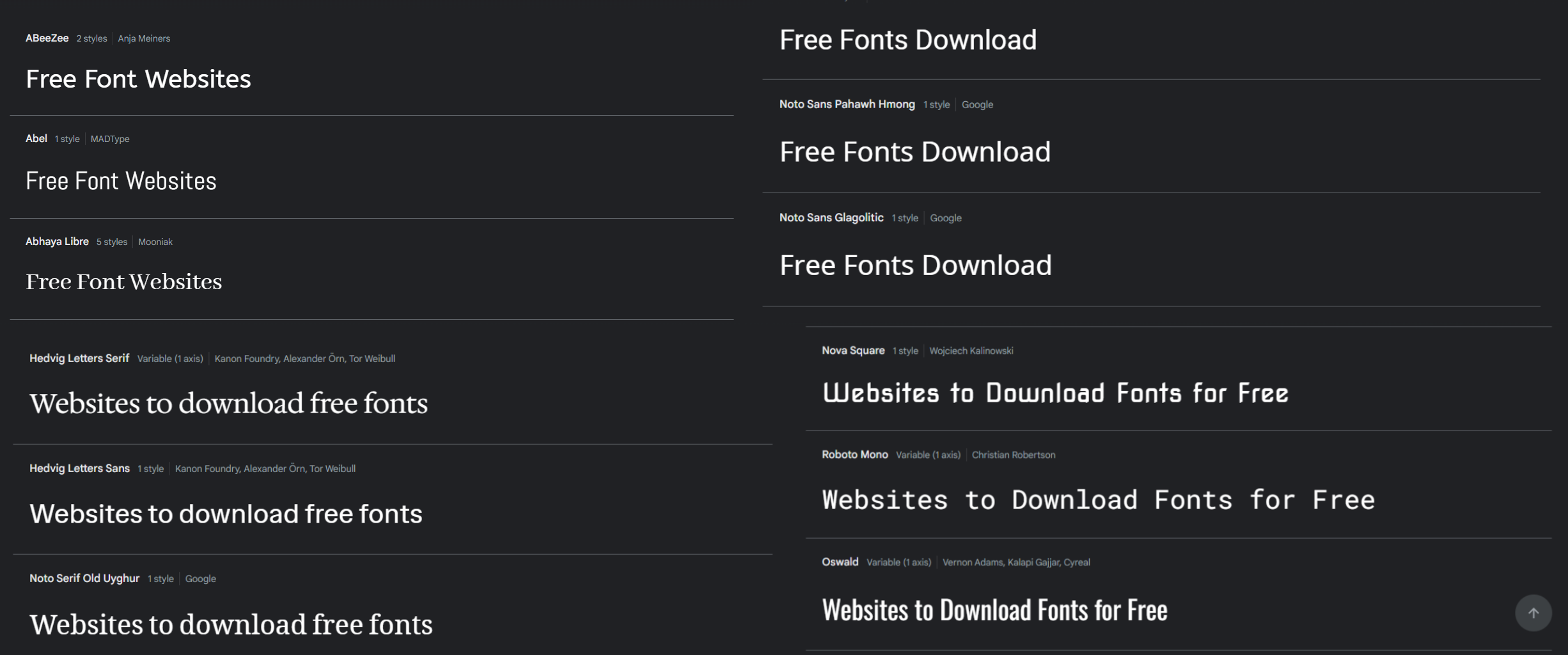 Websites to Download Fonts for Free