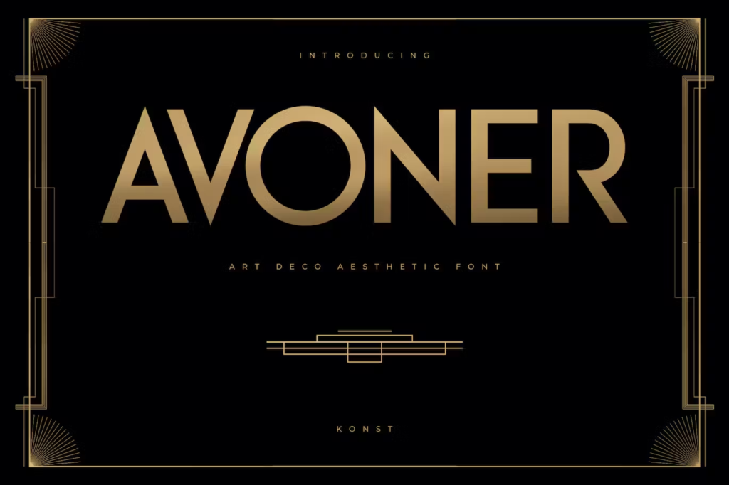 Avoner - Art Deco Fonts