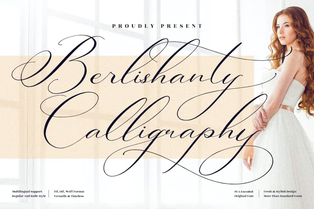 Berlishanty Calligraphy Beautiful Script Font