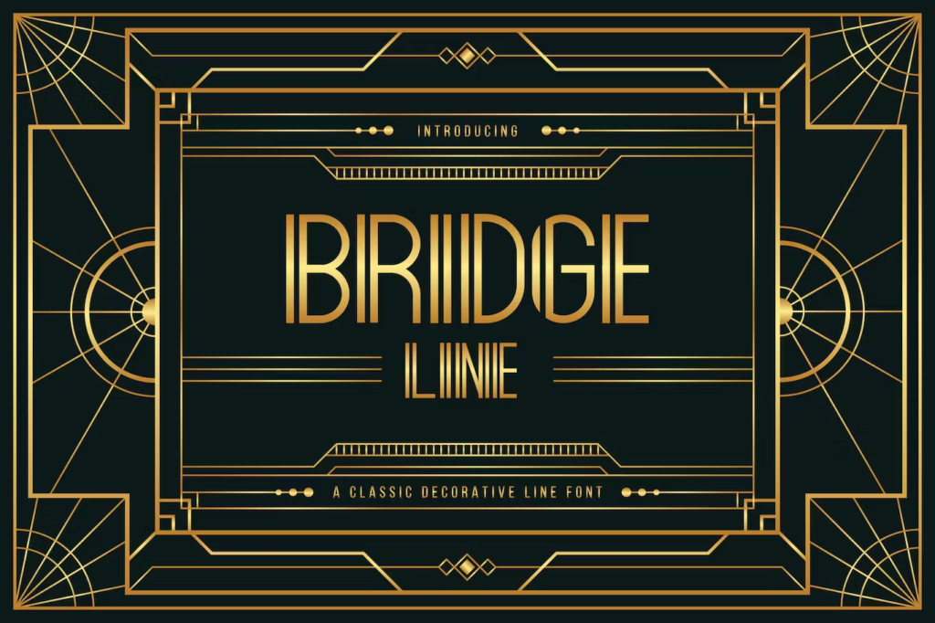 Bridge Line - Art Deco Display Typeface