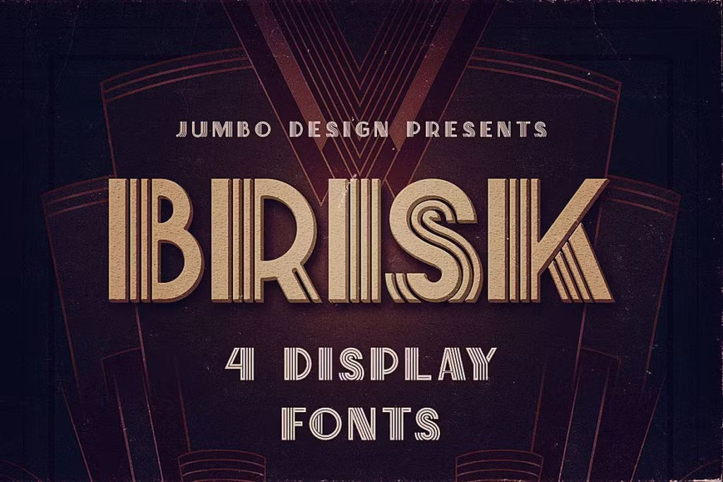 Brisk - ArtDeco Display Font