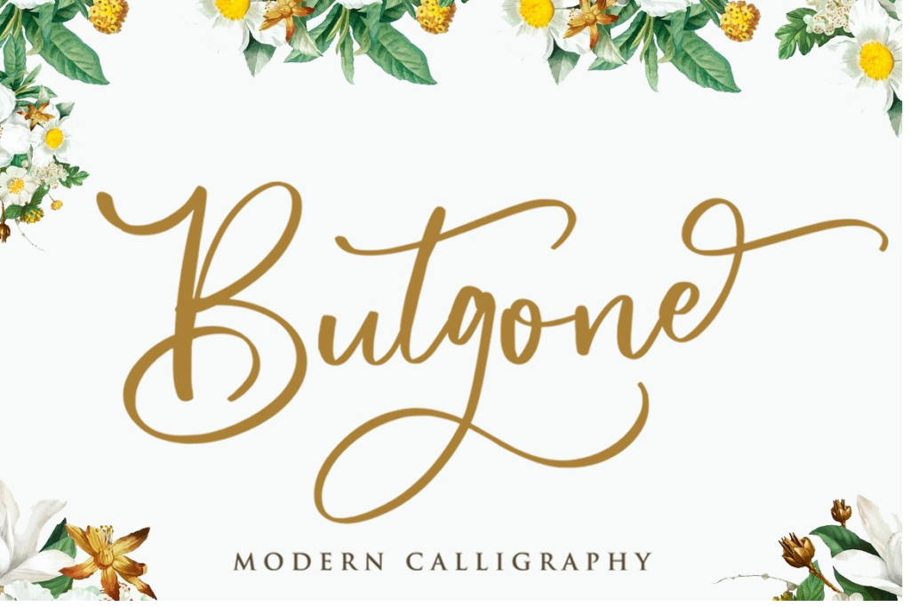 Butgone - Modern Calligraphy Font
