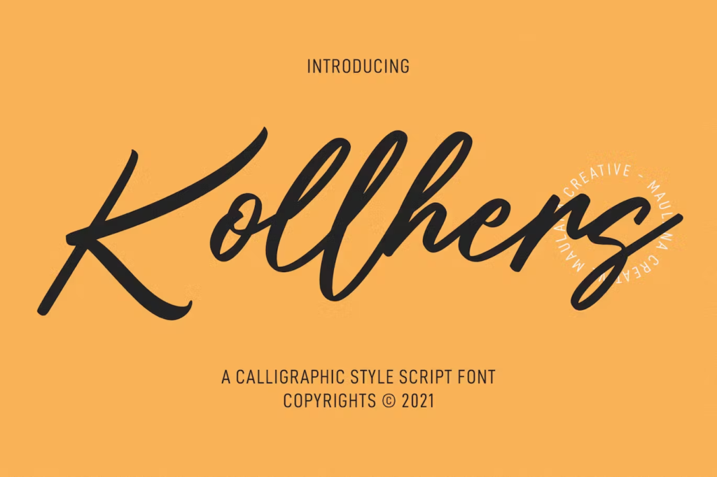 Kollhers Calligraphy Script Font