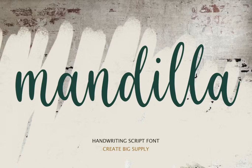 Mandilla Bold Calligraphy Font 