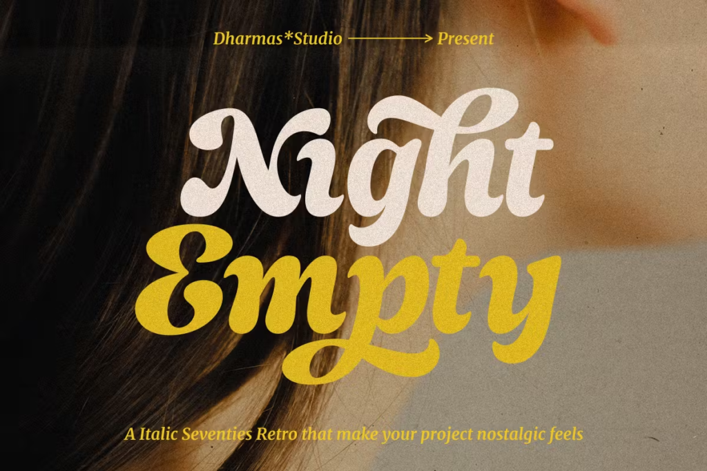 Night Empty - Modern Retro Font, retro fonts