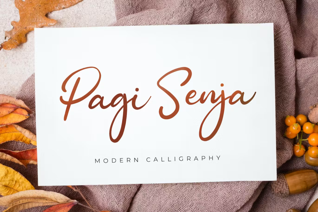 Pagi Senja - Calligraphy Font