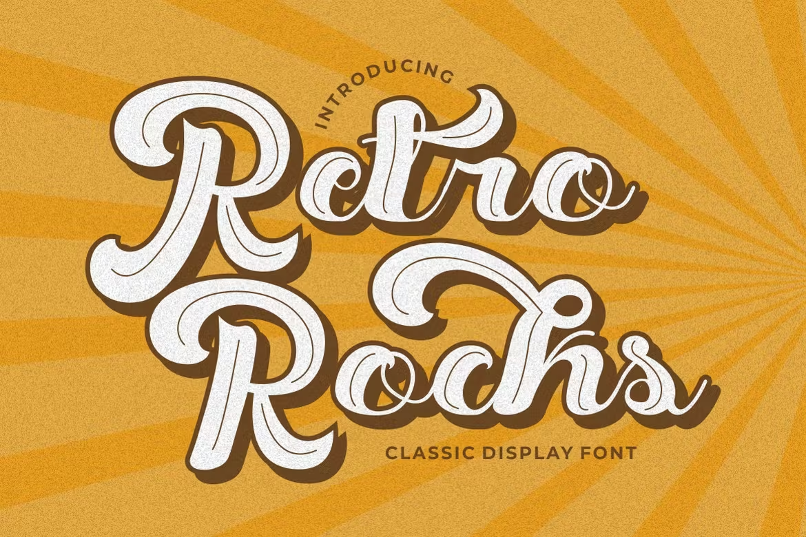 Retro Rocks - Bold Retro Script Font