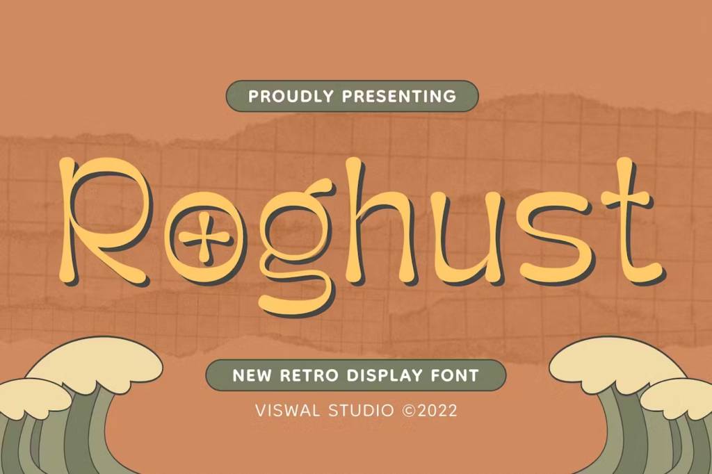 Roghust - Retro Font, retro fonts