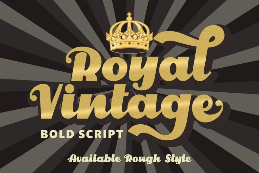 Royal Vintage - Bold Retro Font, retro fonts