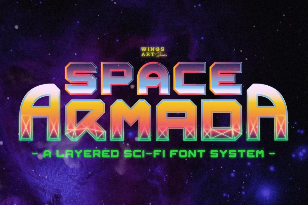 Space Armada - A Retro Future Font