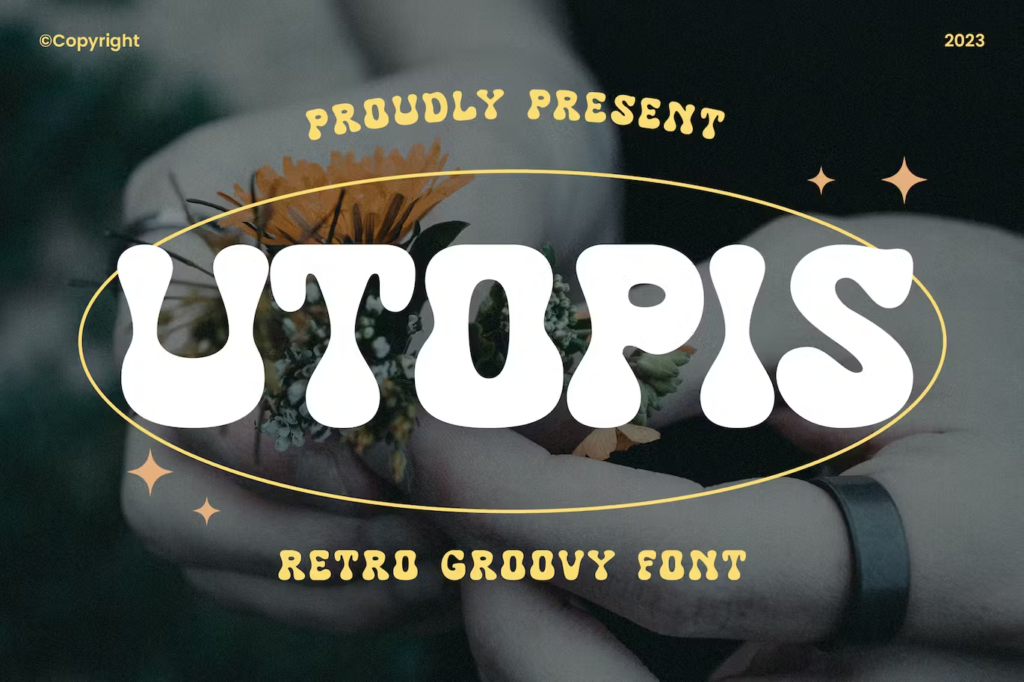 Utopis - Retro Groovy Font