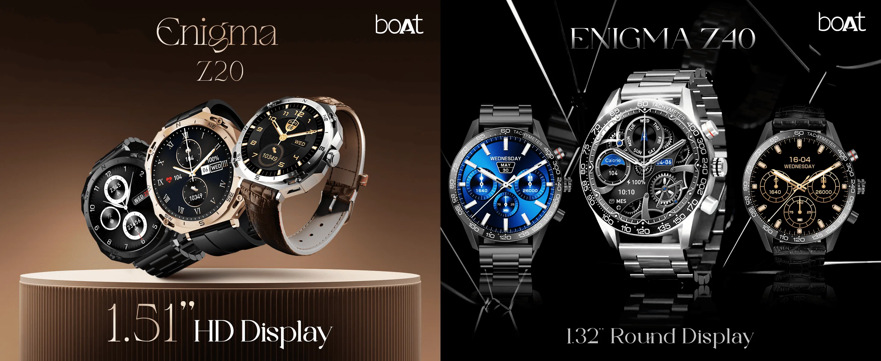 boAt Newly Launched Enigma Z40 & Z20 Smartwatch
