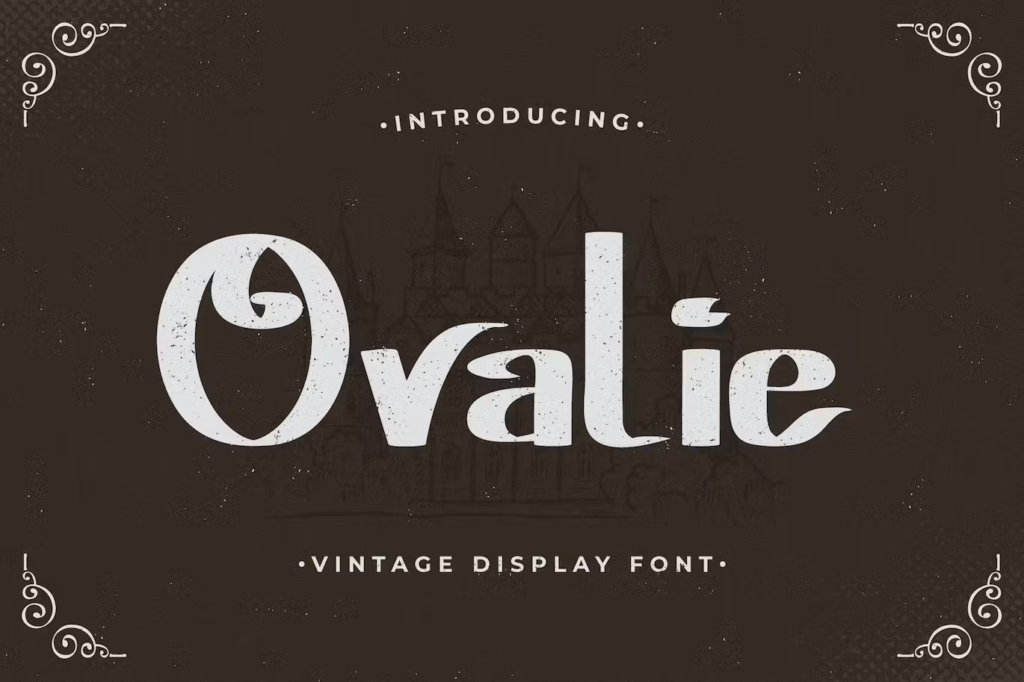 Ovalie – Vintage Display Font, Best 70s Fonts