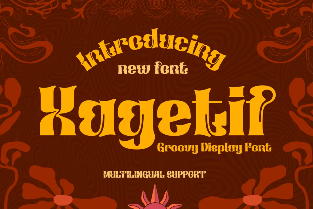 Xagetif - Groovy Retro Font