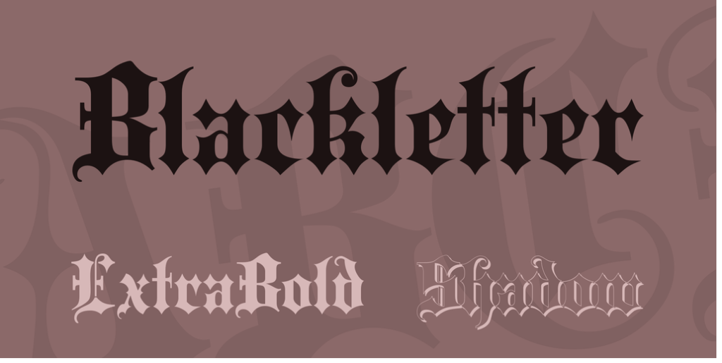 Blackletter Font Family