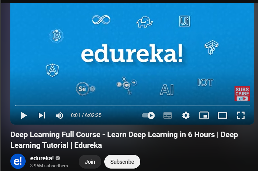 Deep Learning Full Course - Learn Deep Learning in 6 Hours