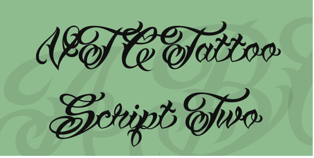 VTC Tattoo Script Two Font