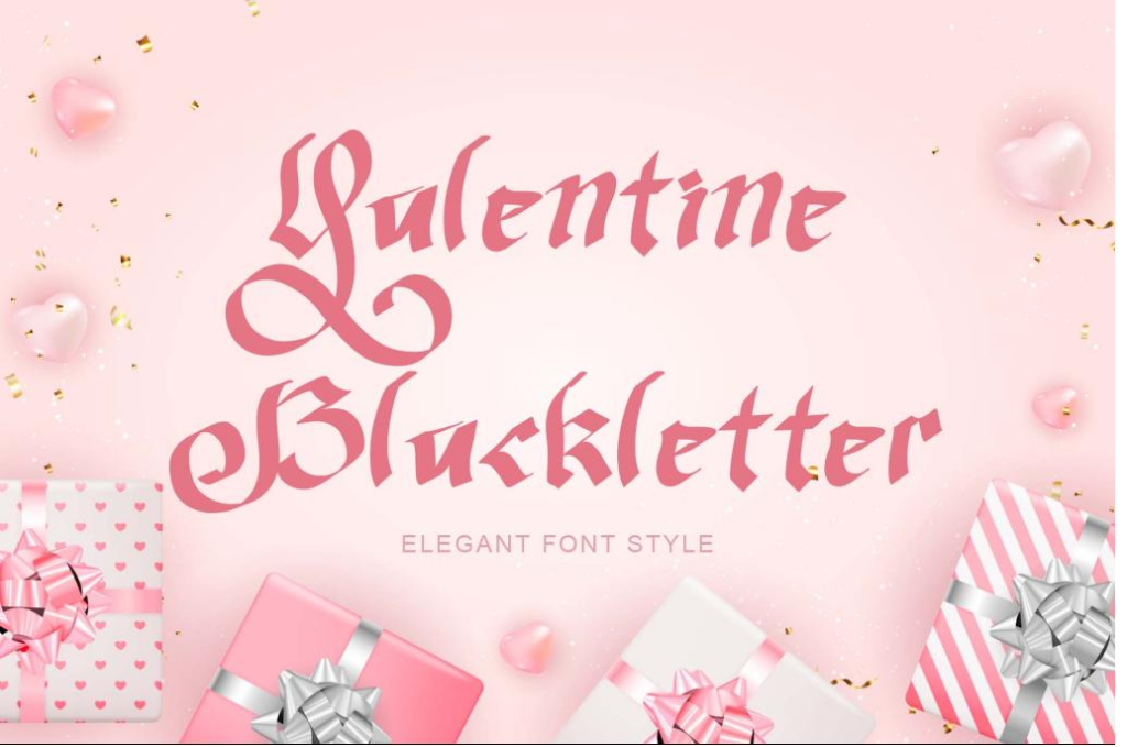 Valentine Blackletter Demo Font