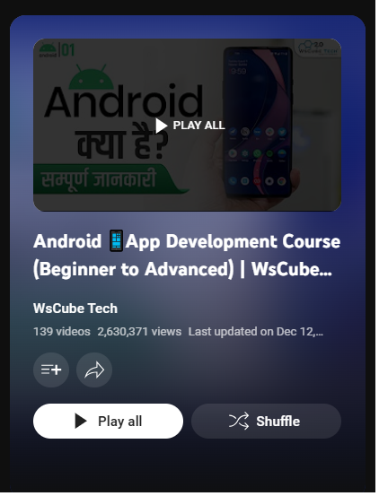 Android 📱App Development Course (Beginner to Advanced)