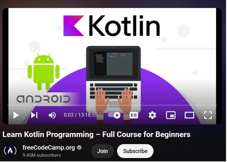 Learn Kotlin Programming – Full Course for Beginners