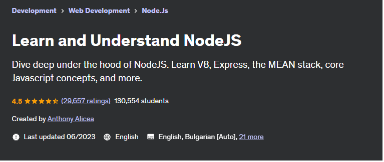 Learn and Understand NodeJS