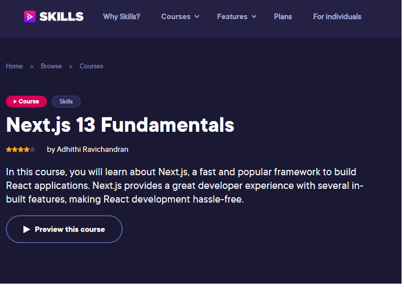 Next.js 13 Fundamentals