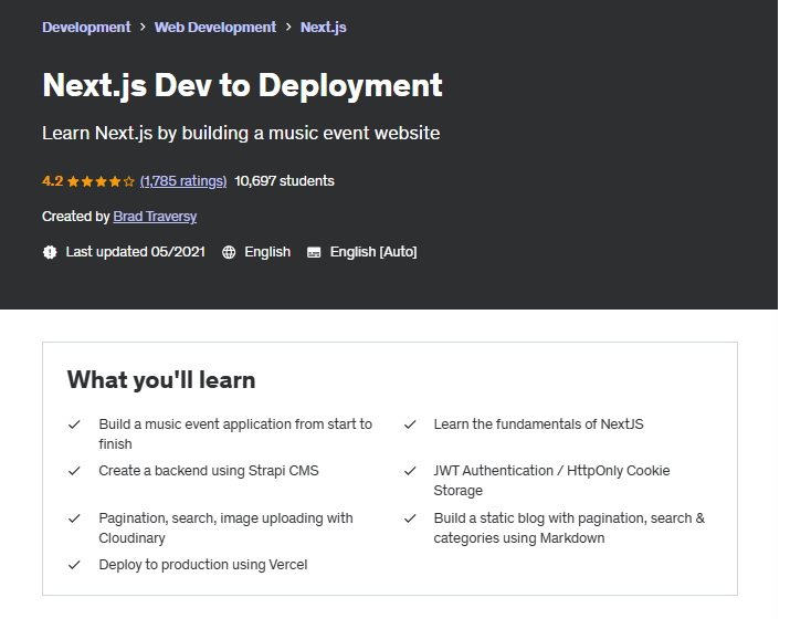 Next.js Dev to Deployment