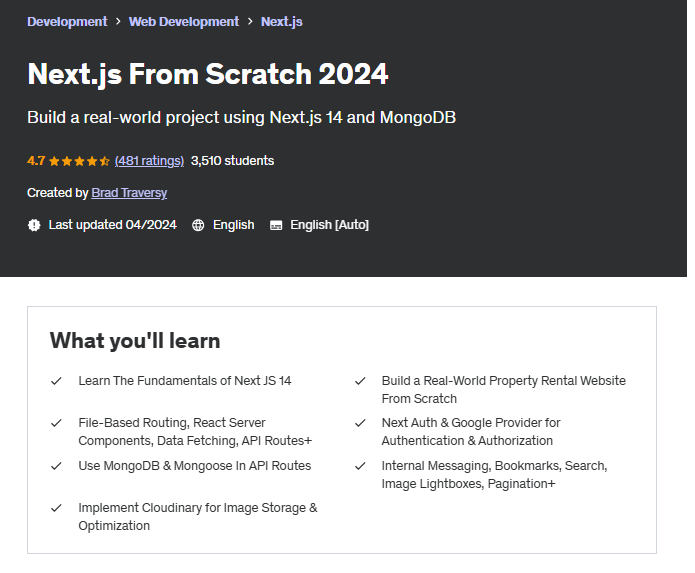 Next.js From Scratch 2024