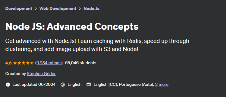 Node JS - Advanced Concepts