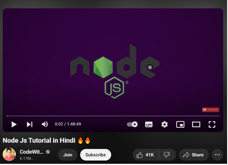 Node Js Tutorial in Hindi