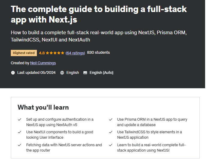 The complete guide to building a full-stack app with Next.js